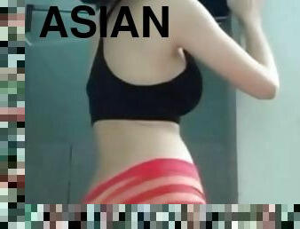 Asian booty dance pussy