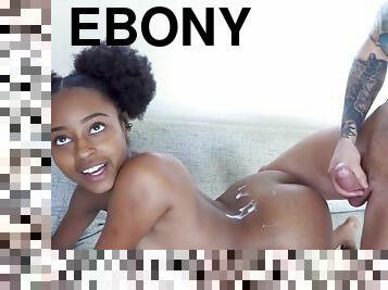 Nice ebony vixen hot interracial sex clip