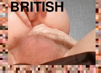 British Lad Creampie-ing his HOT sex toys PUSSY