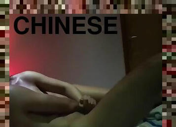 femme, interracial, chinoise, bite