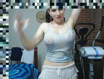 Sexy white girl wet oil porn webcam