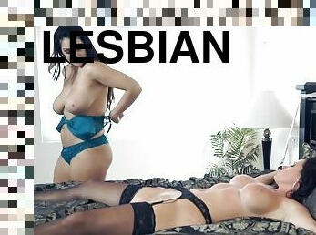 Lesbian hot MILFs bondage porn video