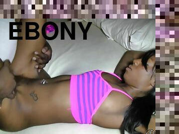 Ebony Petite Babe - Amateur Porn Video