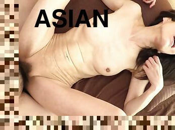 Asian libidinous GILF hot porn video
