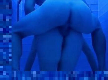 Ass fucking in the shower