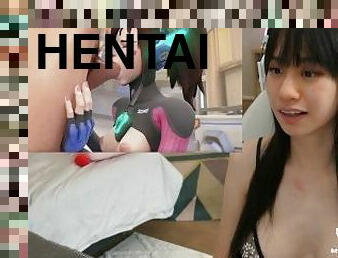 asiático, teta-grande, amador, anal, adolescente, japonesa, gangue, anime, hentai, pequeno