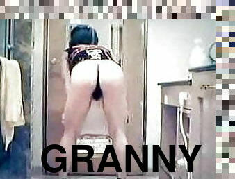 silver hair granny shows pussy 1