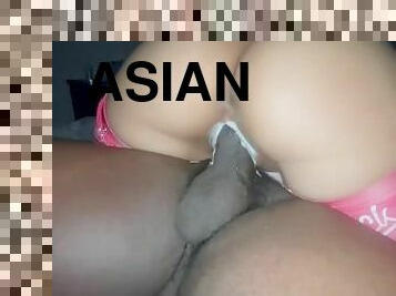 Slim thick asian baby creaming my dick