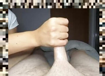 amateur, anal, ejaculation-sur-le-corps, ados, branlette, pieds, bas, première-fois, ejaculation, blonde