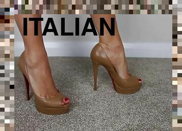 Italian feet in high heels