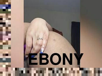 Slim Thick Ebony JordynnJets solo anal masturbation