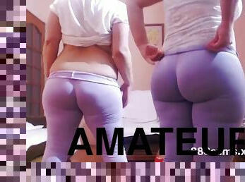 Three hot big booties on cam