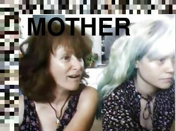 amador, filha, webcam, mãe-mother, provocando