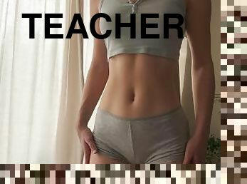 vieux, enseignant, amateur, anal, rousse, culotte, serrée, plus-agée, salle-de-gym, virgin