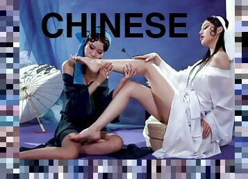 asiatique, cul, gros-nichons, lesbienne, ados, pieds, fétiche, chinoise