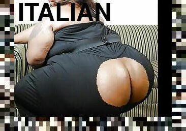 bbw, talianske, zadok-butt