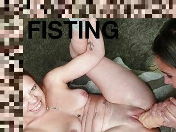 fisting, masturbação, cona-pussy, amador, mulher-madura, brinquedo, dildo, pequeno, minúsculo, gigante