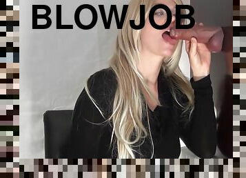 Hot Blonde Glory Hole Blowjob Video