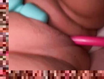 masturbação, orgasmo, cona-pussy, esguincho, amador, maduro, brinquedo, bbw, excitante, sozinho