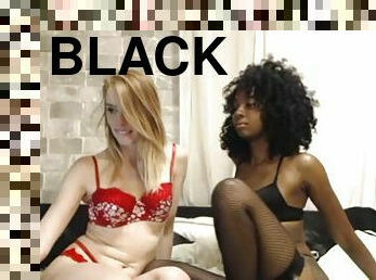 amateur, ébène, interracial, lesbienne, hardcore, black, blonde, blanc