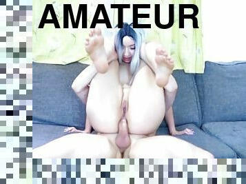 amateur, anal, ados, maison, couple, dure