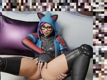 Fortnite Lynx Loves to Masturbate