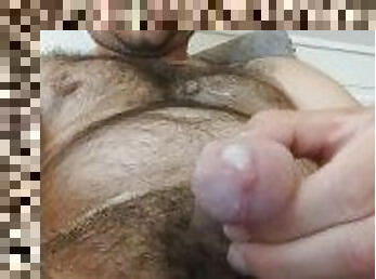 Very Hot Guy Reaches Orgasm Just By Stroking His Huge Balls # CUM WITHOUT JERKING