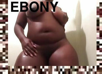 masturbation, ébène, black, belle-femme-ronde, danse