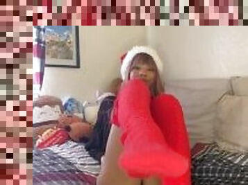 Christmas Sock Lover JOI