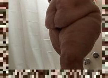 banhos, teta-grande, gordo, grande, amador, mulher-madura, mãe, bbw, natural, mamas