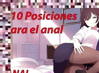 JOI anal hentai. Top mejores posiciones para follar tu culo. Voz espaola.