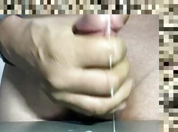 POV Amateur Twink Boy Masturbates and Tries To Jizz Squirt on iPhone