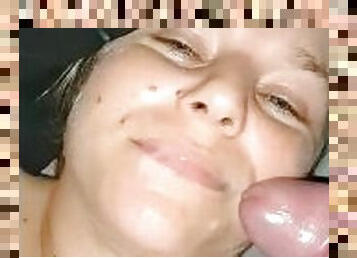 Slut Wife Loves Her Face Covered In Hot Cum By Anyone