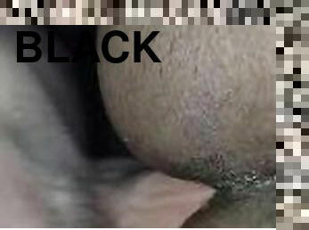 cul, gros-nichons, amateur, anal, ébène, énorme-bite, black, belle-femme-ronde, butin, bite