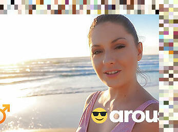 Have you Ever Been Blown on the Beach? POV Rebecca Volpetti & Jason Love at Arousins