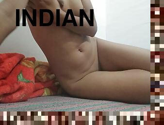 Indian Desi Bhabi Hairy Pussy Showing Big Ass