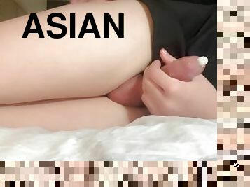 アジアの, マスターベーション, 素人, ゲイ, 精液, かわいい, 独奏, イケメン