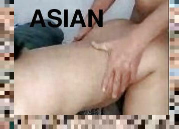 asiatique, orgasme, chatte-pussy, giclée, doigtage