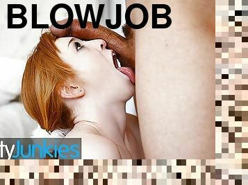 REALITYJUNKIES - Redhead Teen Madi Collins Wants Her Pussy Stretched Out By Donny's Huge Cock