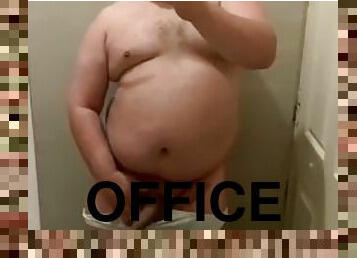 Handjob in office bathroom