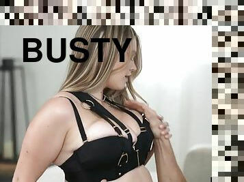 Busty and horny blonde Angie Faith seduces her husband in a hot titty fuck session - S19:E3