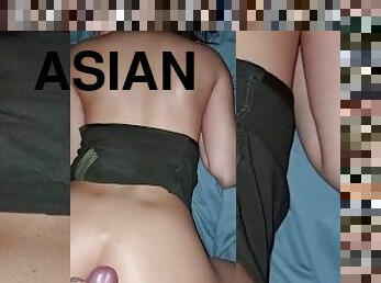 asien, dilettant, zwischen-den-rennen, erotisch-mutti, mamma, paar, mutter, koreaner, brunette