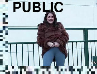 Ava Delush pisses herself in public