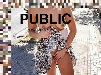 I show my tits and pussy in public