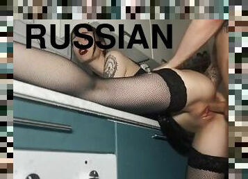 velho, cona-pussy, russo, amador, penetração-de-braço, meias, engraçado, mais-velho, molhado, tatuagem