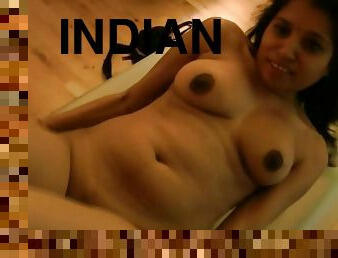 Soft finger fucking along Indian beauty