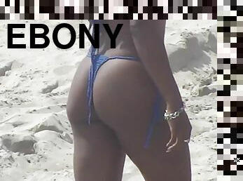 Ebony hot bikini girl amazing solo video