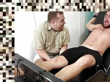 Bound amateur Cdubs tickle tormented by chubby dom Matt