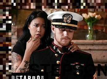 PURE TABOO Lonely Widow Dana Vespoli Wants Stepson To Wear Gone Husband Military Uniform &amp; Fuck Her