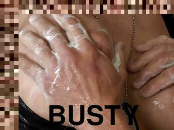 Busty slut blake rose gets her huge milk bags worshipped
